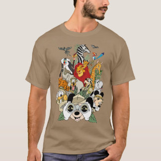 Camiseta Mickey e Amigos Animal Kingdom garota vintage fam