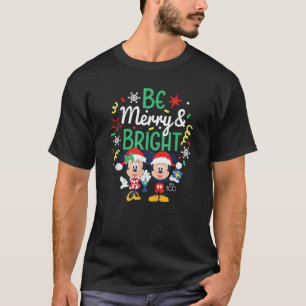 Camiseta Mickey Minnie Be Feliz Bright