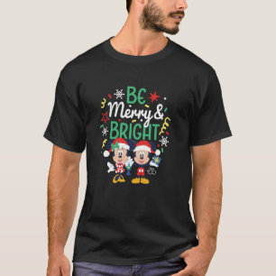Camiseta Mickey Minnie Be Feliz Bright