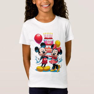 Camiseta Mickey & Minnie Birthday Bash Celebration Tee