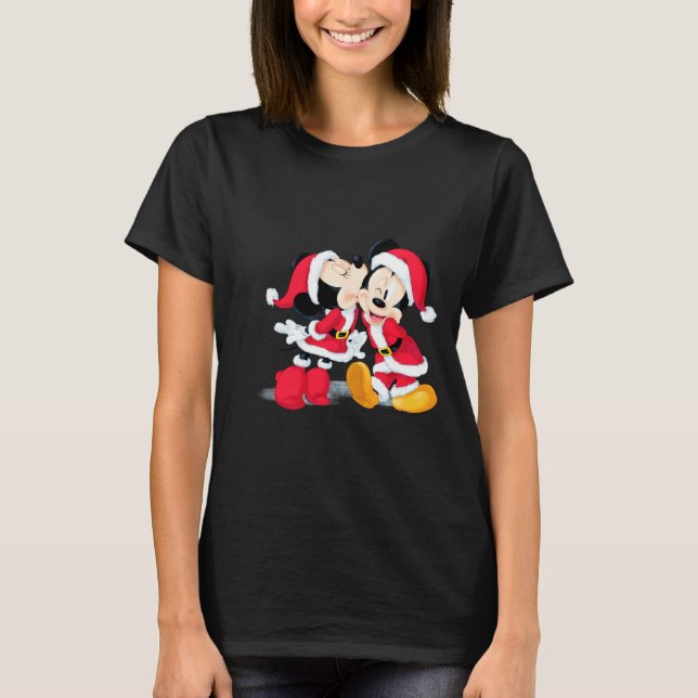 Camiseta Mickey Minnie Jingle Bell Fun  (Frente)