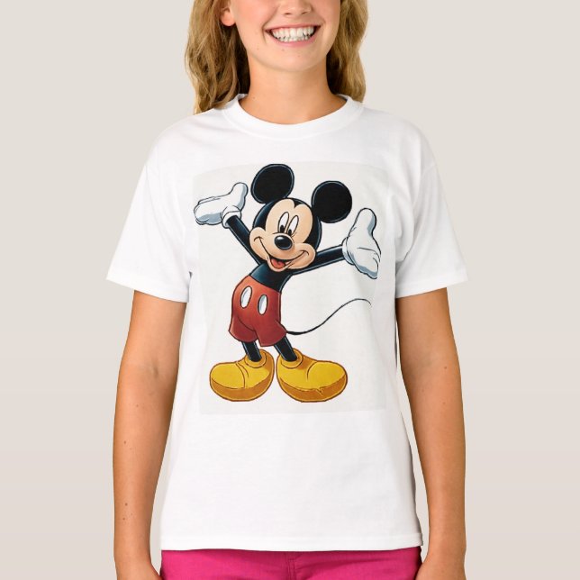 Camiseta Mickey Mouse Pumpkin Character – Halloween Cartoon (Frente)