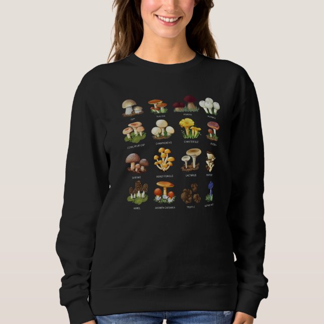 Camiseta Micologia de Cogumelos Fungos Forrageamento de Cog (Frente)