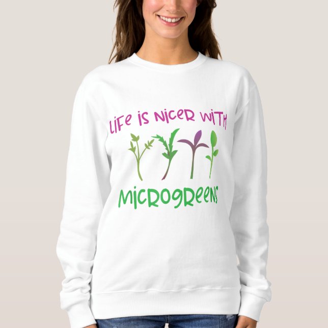 Camiseta Micro Greens - Super Comidas do Grower no Jardim U (Frente)