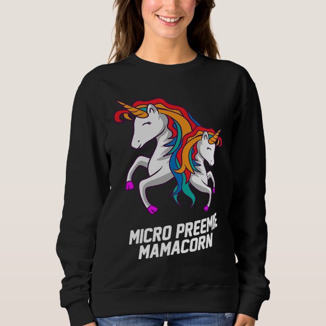Camiseta Micro Preemie NICU New Mom Unicorn Premature Birth (Frente)