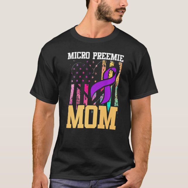 Camiseta Micro Preemie NICU Nova Mãe Inspira Pássaro Premat (Frente)