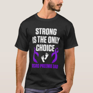 Camiseta Micro Preemie Nicu Novo papai Forte Nascimento Pre