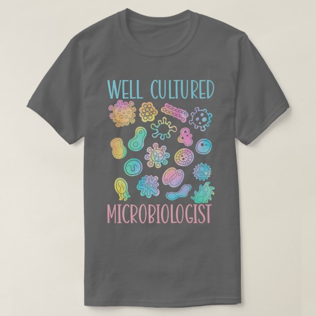 Camiseta Microbiologia de Ciência Cultivada (Frente do Design)