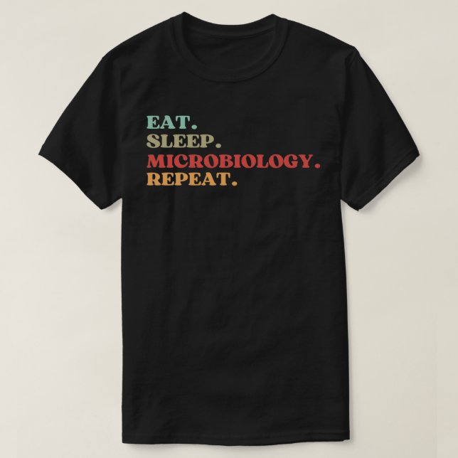 CAMISETA MICROBIOLOGIA DE SONO ENGRAÇADO CITAR MELHOR GIF (Frente do Design)