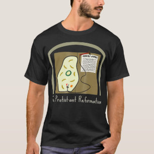 Camiseta Microbiologia Engraçada De Reforma Protistante
