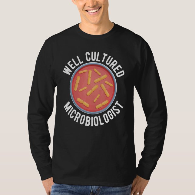 Camiseta Microbiologista Bem Cultivado Microbiologia (Frente)