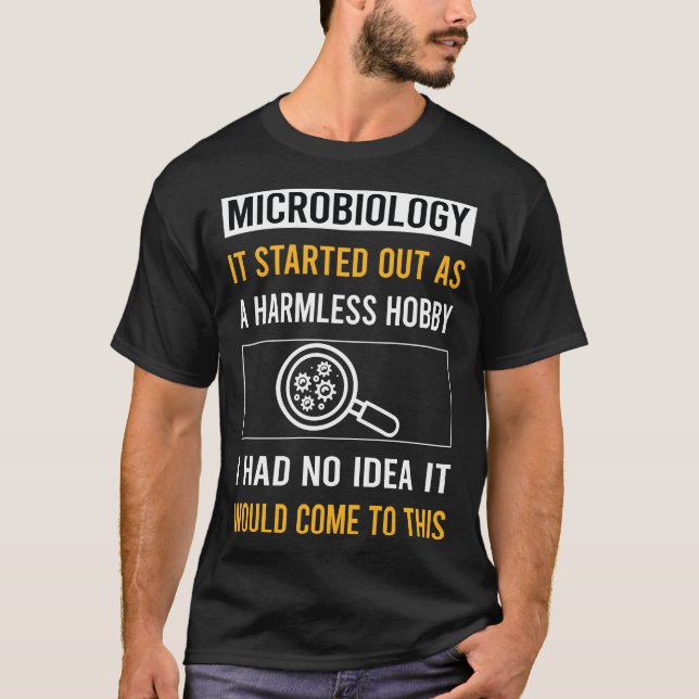 Camiseta Microbiologista de Microbiologia Hobby Inocente (Frente)
