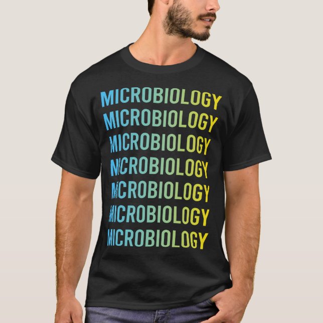 Camiseta Microbiólogo Amarelo Azul (Frente)