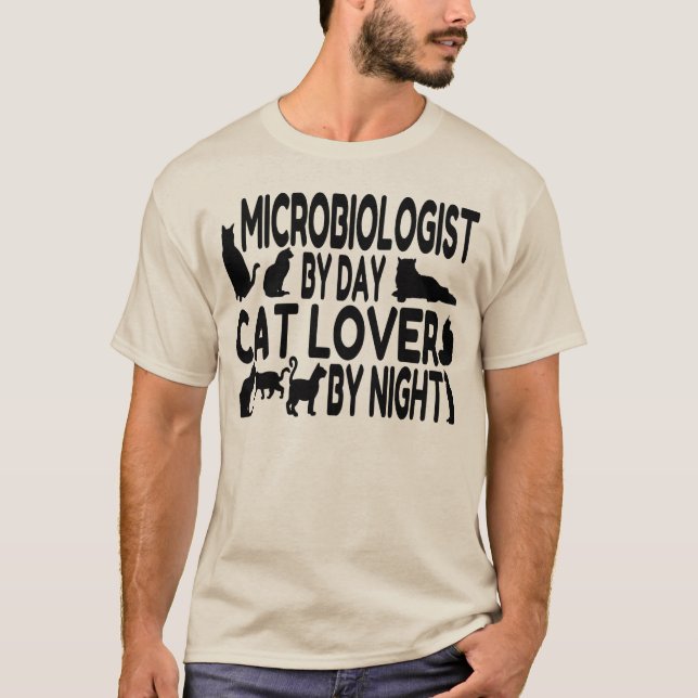 Camiseta Microbiólogo Cat Lover (Frente)