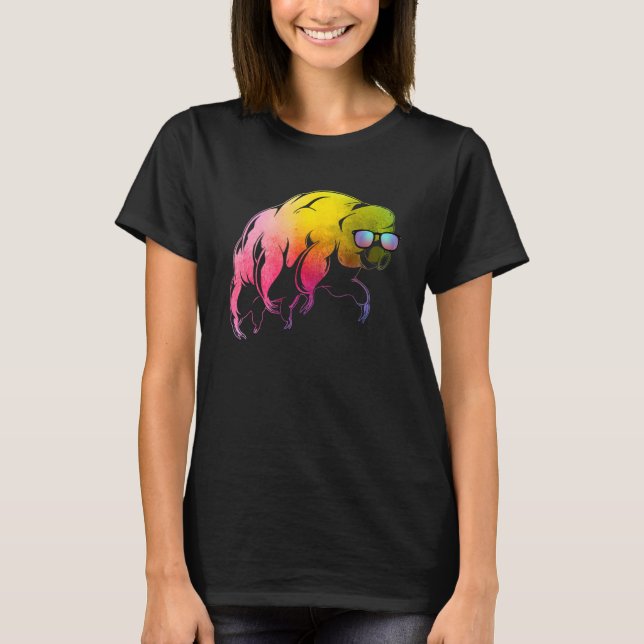 Camiseta Microbiólogo de Micro Animais Tardigrado de Urso Á (Frente)