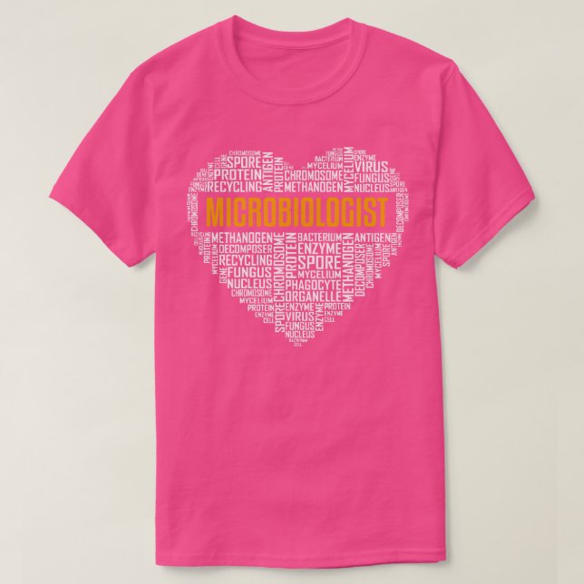 Camiseta Microbiólogo Love Heart (Frente do Design)