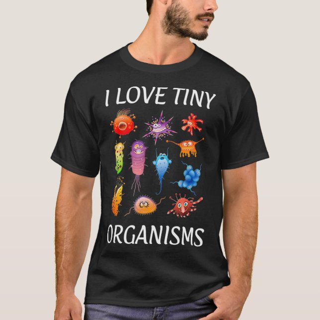 Camiseta Microbiólogo Microbiologia Adoro Pequenos Organism (Frente)
