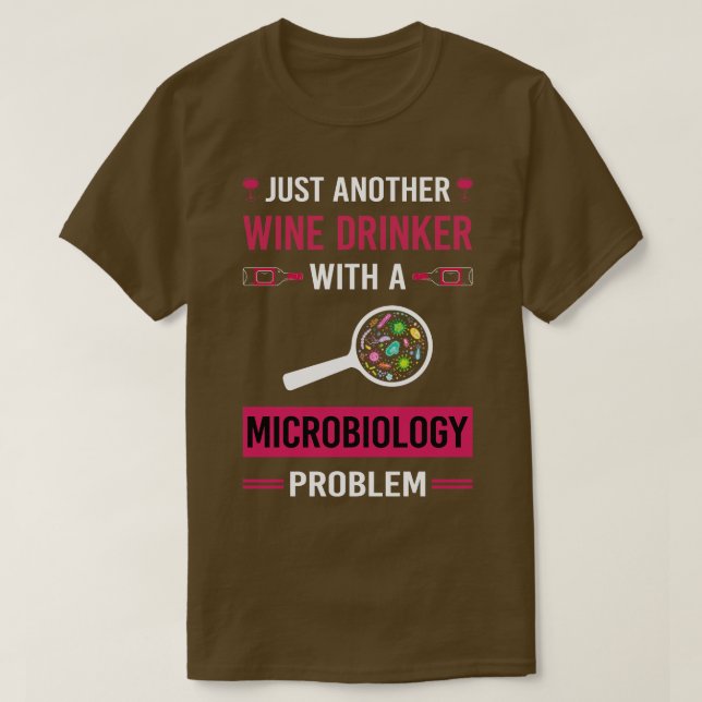 Camiseta Microbiólogo Microbiologista de Bebê-Vinho (Frente do Design)