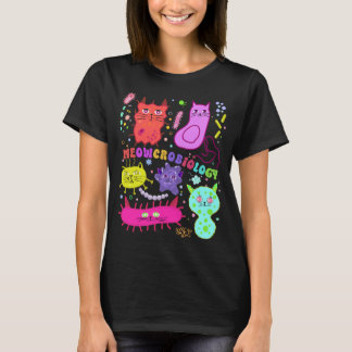 Camiseta Microbiólogo Microbiólogo Engraçado Lover Gato