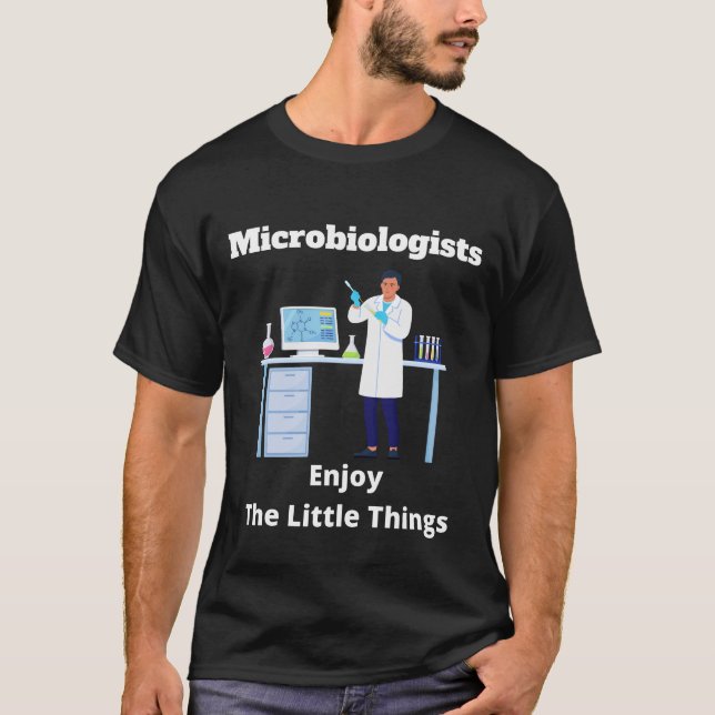 Camiseta Microbiólogos aproveitam das coisinhas (Frente)