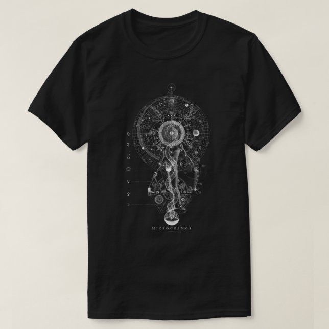 Camiseta MICROCOSMOS GODHEAD - Occult - Sagrada Geometria T (Frente do Design)