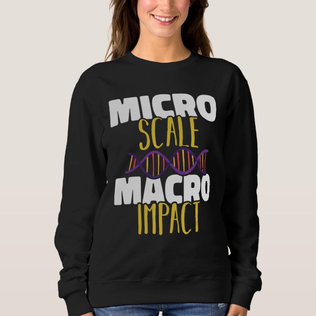 Camiseta Microescala Macro impact Microbiology Science Biol (Frente)