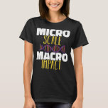 Camiseta Microescala Macro impact Microbiology Science Biol<br><div class="desc">Microescala Macro impact Microbiology Science Biology</div>