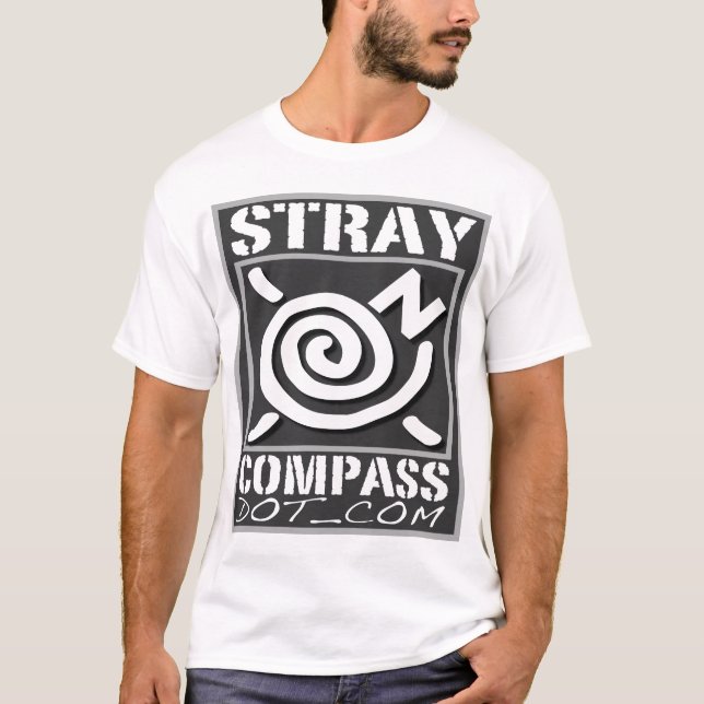 Camiseta Microfiber - StrayCompass - homens de prata (Frente)