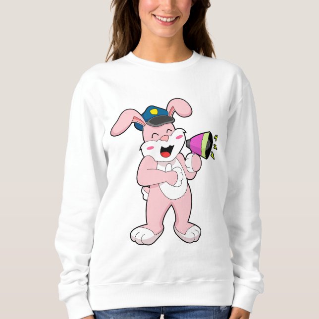 Camiseta Microfone da Polícia de Rabbit (Frente)