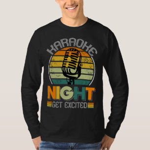 Camiseta Microfone de Cantar Karaoke Cantor Noite de Karaok