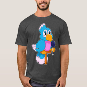 Camiseta Microfone de Cantor de Papagaio 1