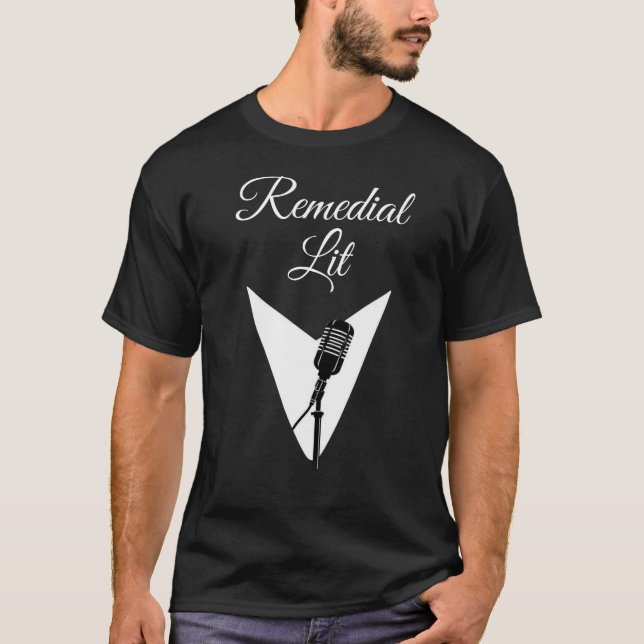 Camiseta Microfone de Literatura Remedial (Frente)