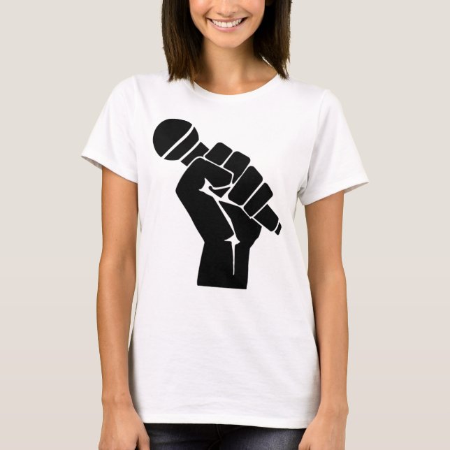 Camiseta Microfone Desenho (Frente)