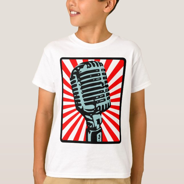 Camiseta Microfone do vintage de Shure 55S (Frente)
