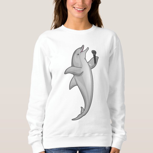 Camiseta Microfone Dolphin Singer (Frente)
