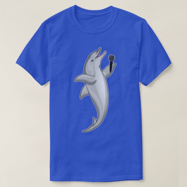 Camiseta Microfone Dolphin Singer (Frente do Design)