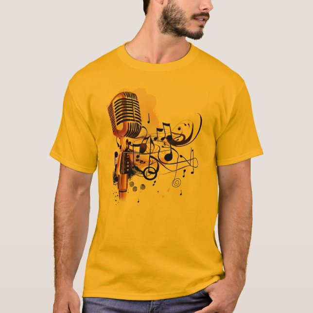 Camiseta Microfone e rimas (Frente)