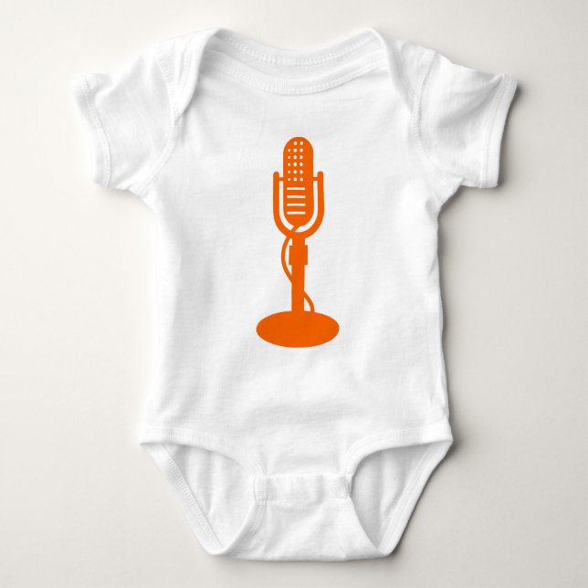 Camiseta Microfone - Laranja (Frente)
