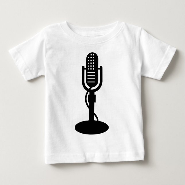 Camiseta Microfone - Preto (Frente)