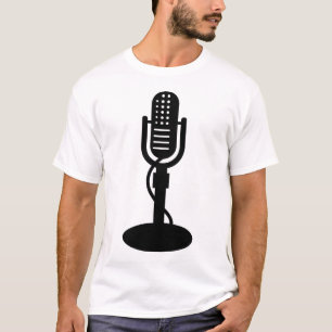 Camiseta Microfone - Preto