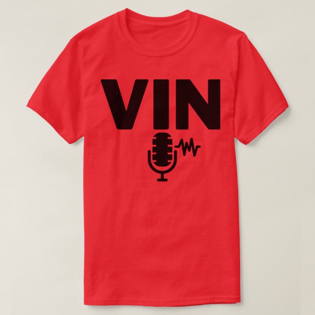 Camiseta Microfone Vin Scully 18 (Frente do Design)