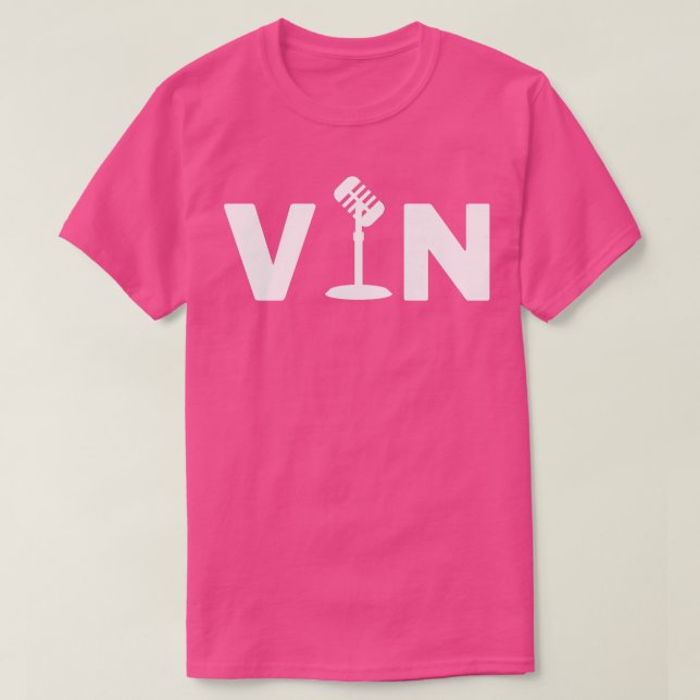 Camiseta Microfone Vin Scully 3 (Frente do Design)