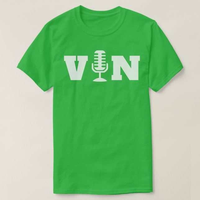 Camiseta Microfone Vin Scully 6 (Frente do Design)