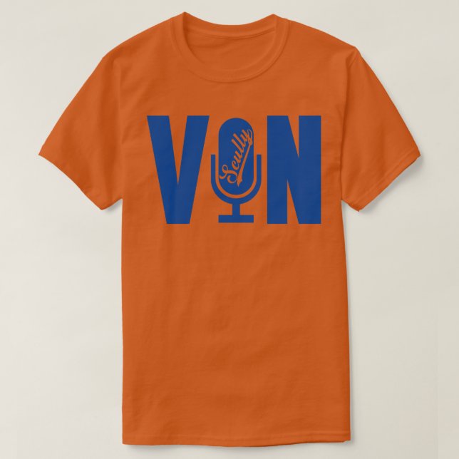 Camiseta Microfone Vin Scully Microfone 1 (Frente do Design)