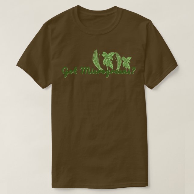 Camiseta Microgreens Gardening 1 (Frente do Design)
