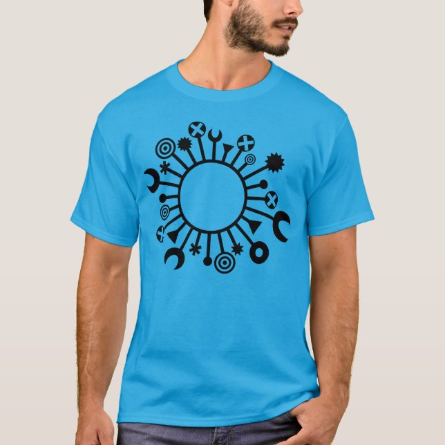 Camiseta microorganismo - Preto (Frente)