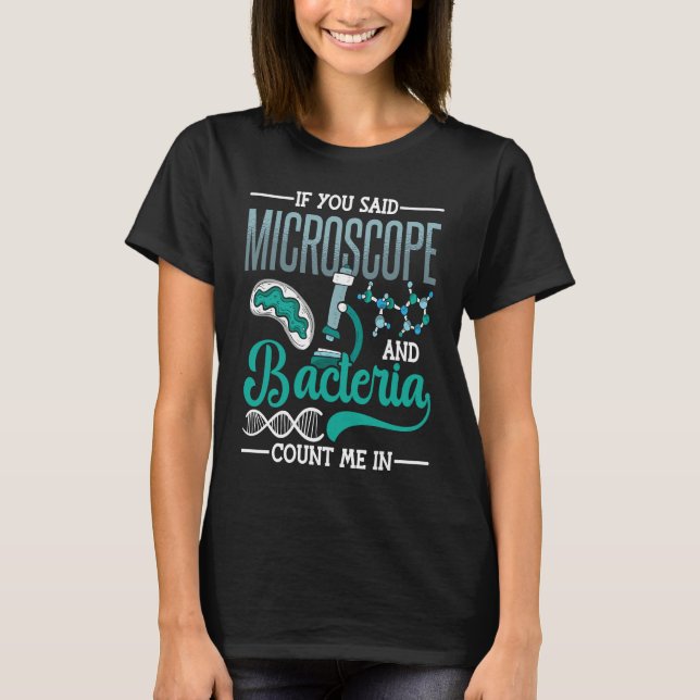 Camiseta Microscope Microbiology Laboratory Biology Science (Frente)