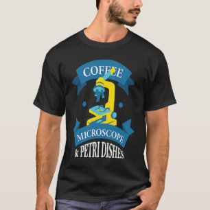 Camiseta Microscópio de café e microscópio de dispositivo d