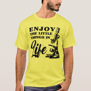 Camiseta Microscópio Divertido, Microbiologistas Nerd da Bi