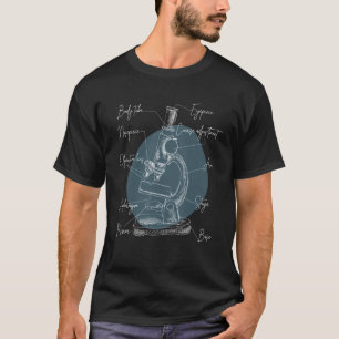 Camiseta Microscópio Engraçado Anatomia Nerd Laboratório de